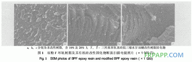有機(jī)硅改性雙酚F環(huán)氧樹(shù)脂熱性能研究